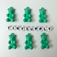Metal Gummy Bear Charm (25MM x 13MM)