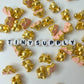 Pink Puffy Bow Alloy Charms
