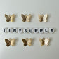Cute Butterfly 18K GOLD PLATED Charm (13MM x 11MM)