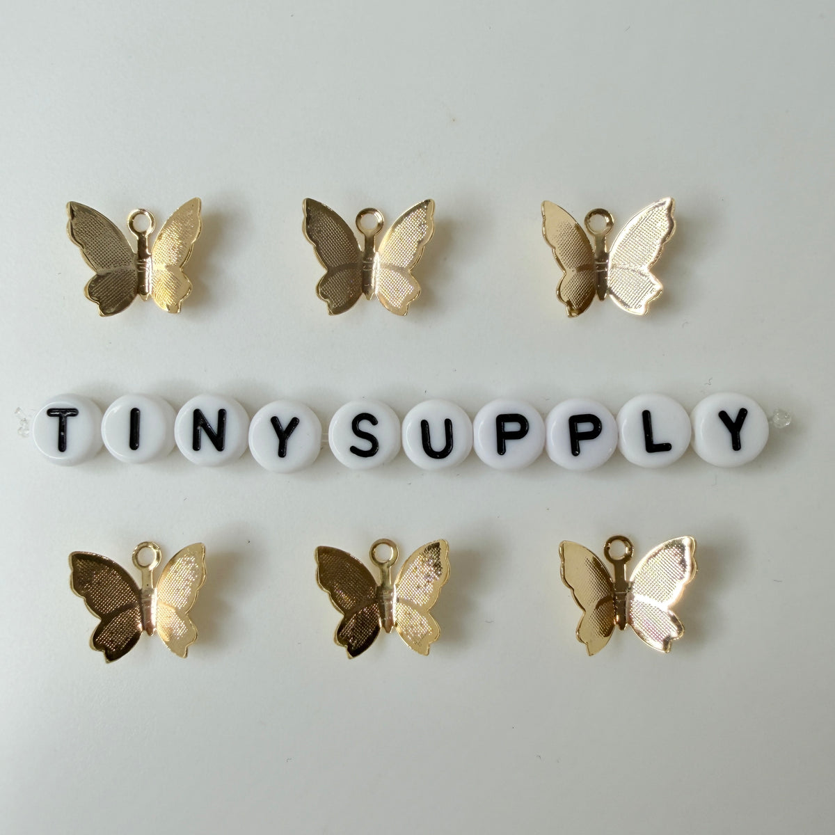 Cute Butterfly 18K GOLD PLATED Charm (13MM x 11MM)