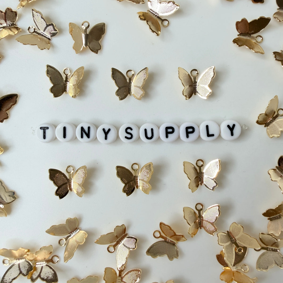 Cute Butterfly 18K GOLD PLATED Charm (13MM x 11MM)