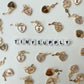 18K Real Gold Plated White Heart Key (12mm x 10mm)