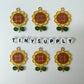 Bright Sunflower Themed Enamel Charm