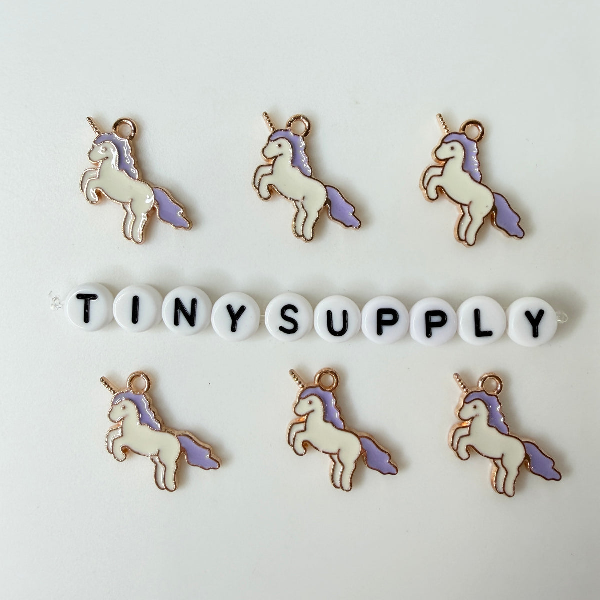 22MM Cute Unicorn Enamel Charm
