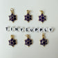 19MM Gold Plated Turtle Charm with Colored Enamel Shell