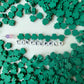 10MM Green Clover Themed Polymer Clay Beads
