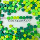 10MM Green Clover Themed Polymer Clay Beads