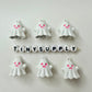 Boo-gie Faux Pearl Ghost Theme Enamel Coated Metal Charms