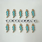 Lightning Bolt Enamel Zinc Alloy Charm (21mm x 7mm, Hole: 2mm)