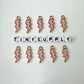 Lightning Bolt Enamel Zinc Alloy Charm (21mm x 7mm, Hole: 2mm)
