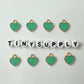 12MM Gold Plated Enamel Heart Charms (Multiple Colors)