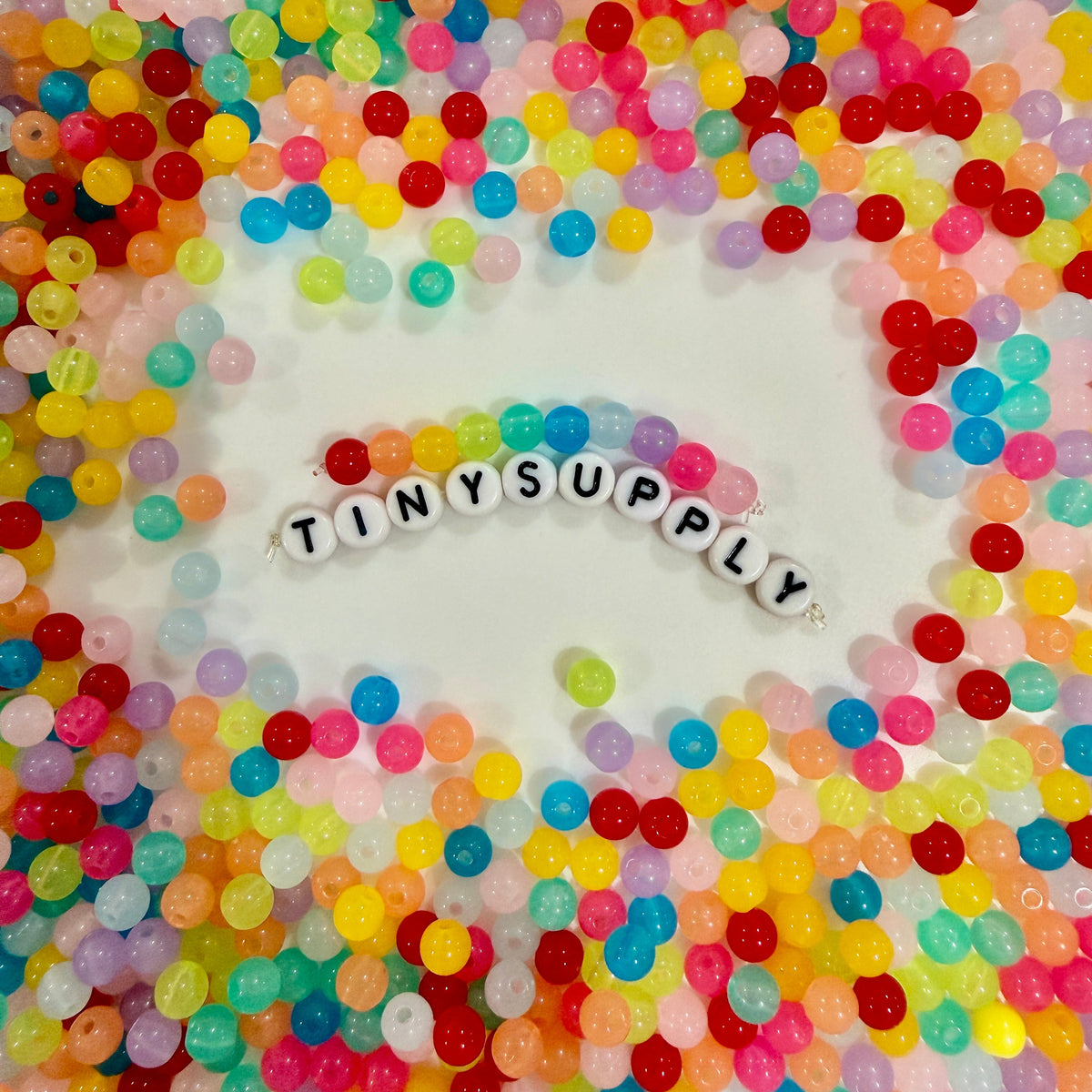 6MM/8MM/10MM/12MM Translucent Neon Acrylic Beads