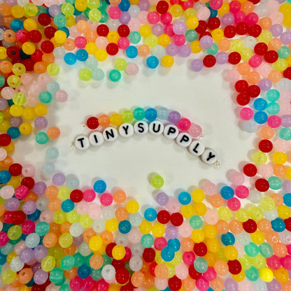 6MM/8MM/10MM/12MM Translucent Neon Acrylic Beads