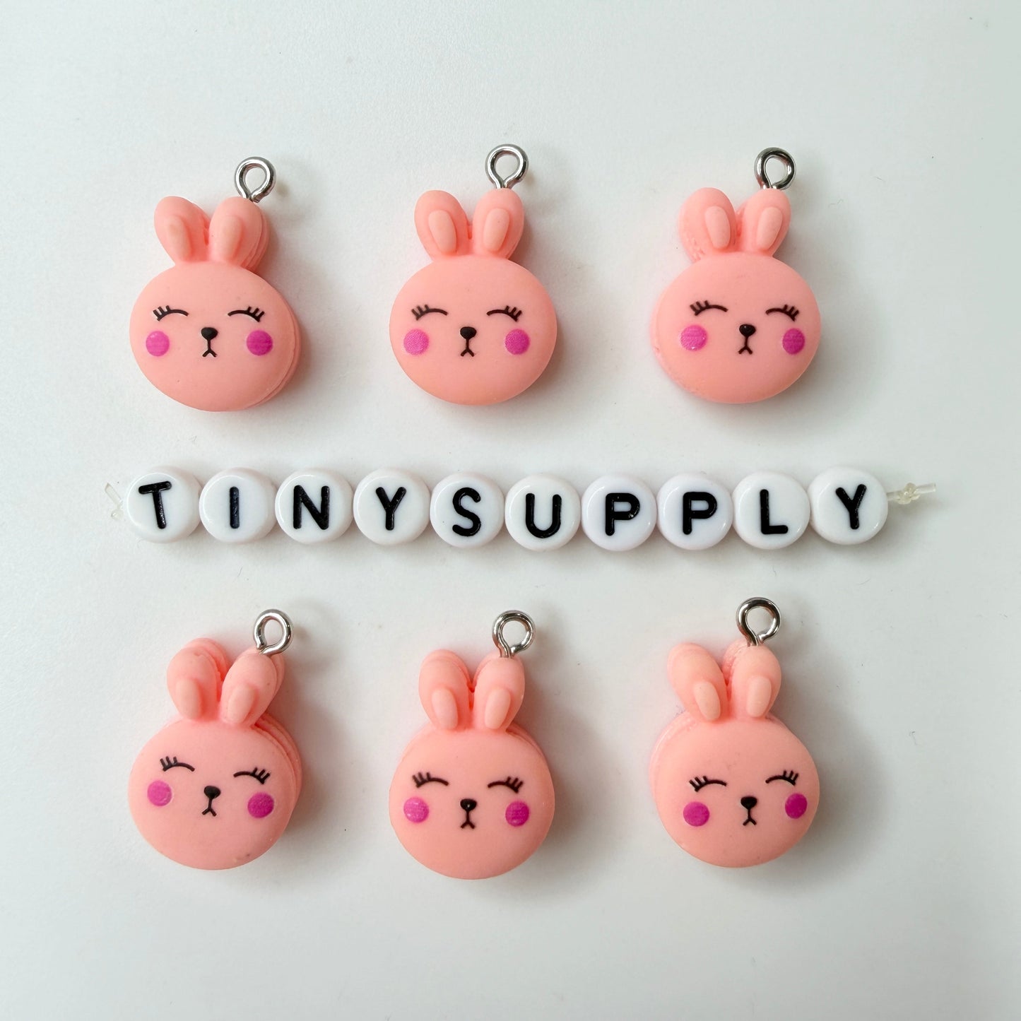 Bunny, Elephant, Flower, Frog, and Duck Charms