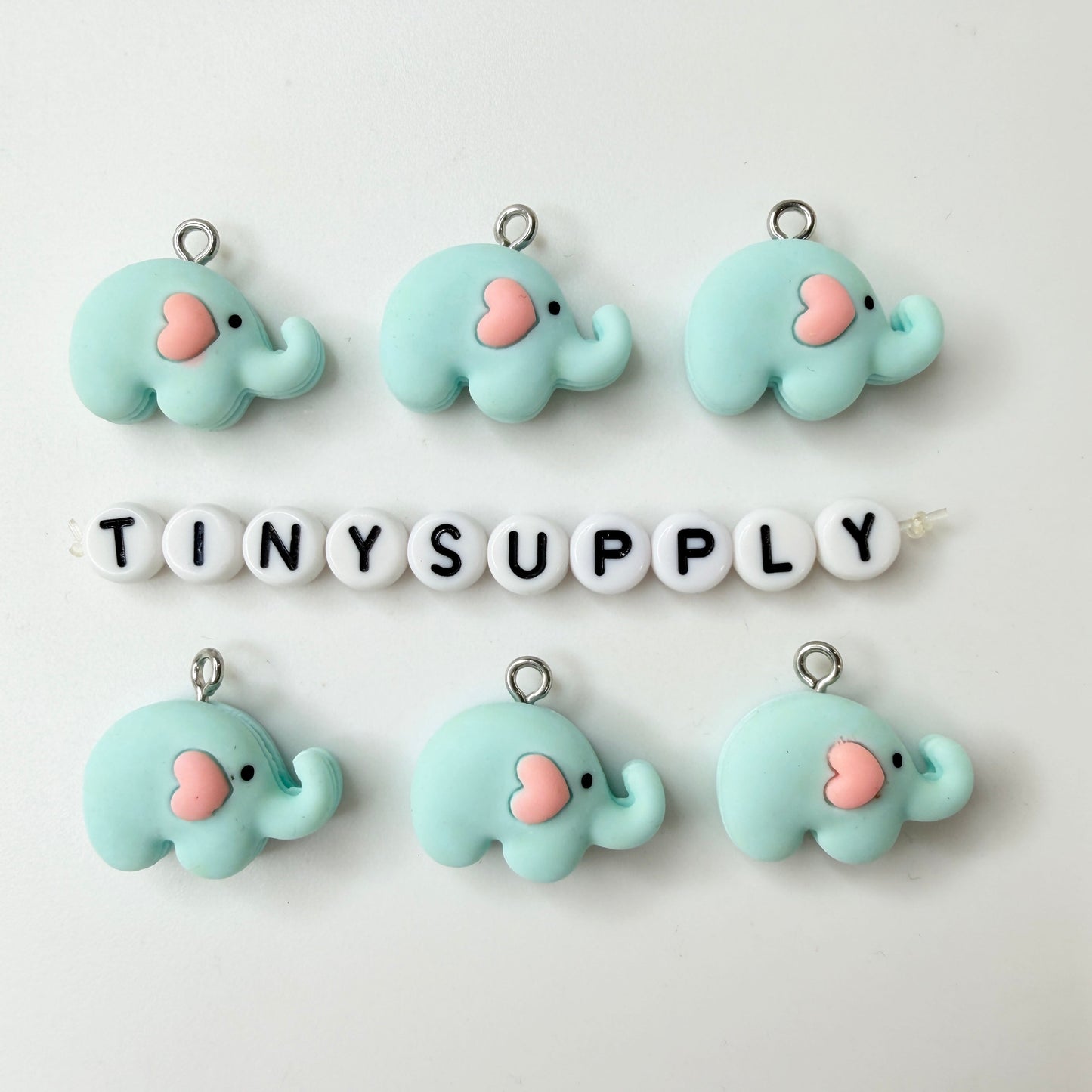Bunny, Elephant, Flower, Frog, and Duck Charms