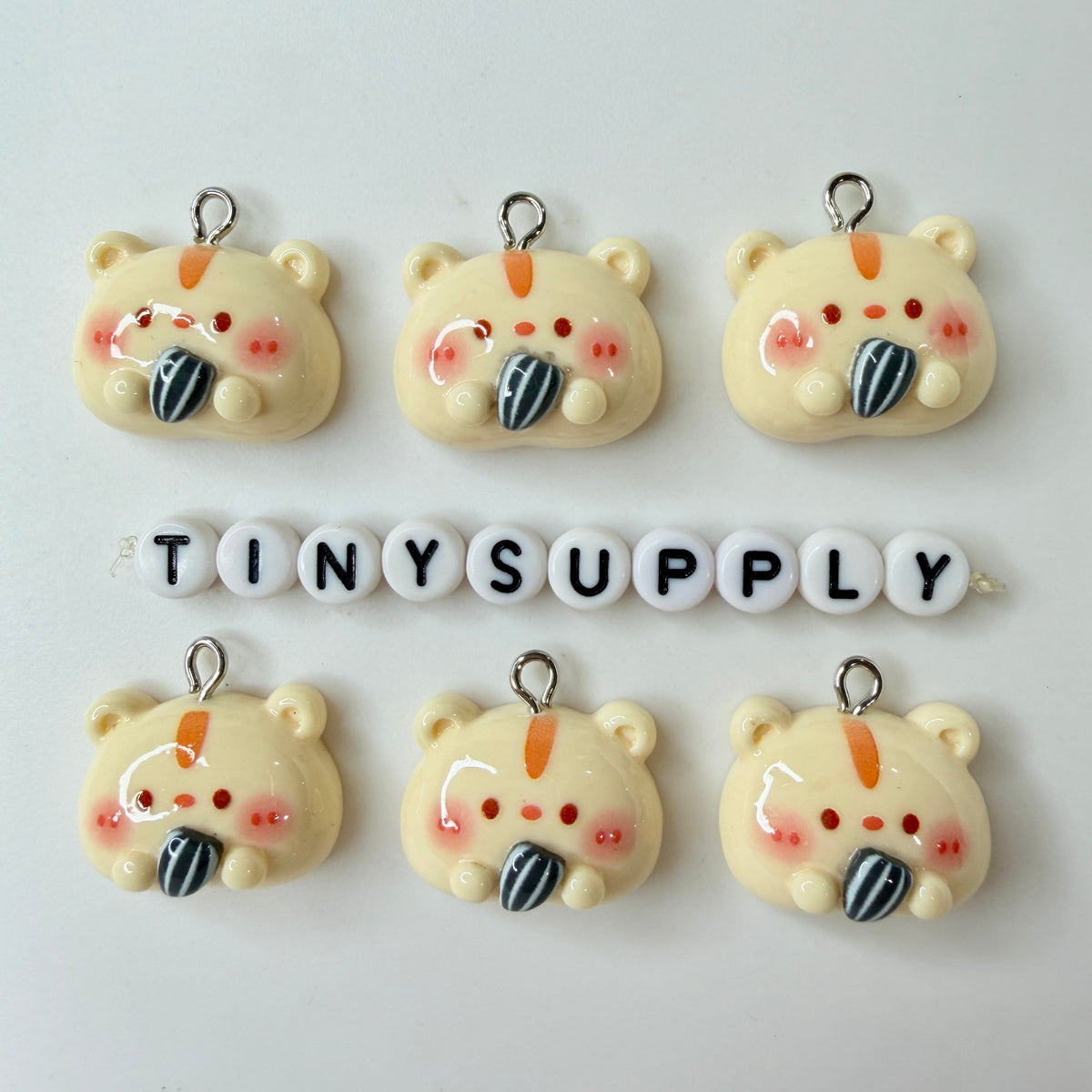 Chibi Animals (Hamster, Bunny, Panda, Chicken, Cat, Bear) Resin Themed Charms