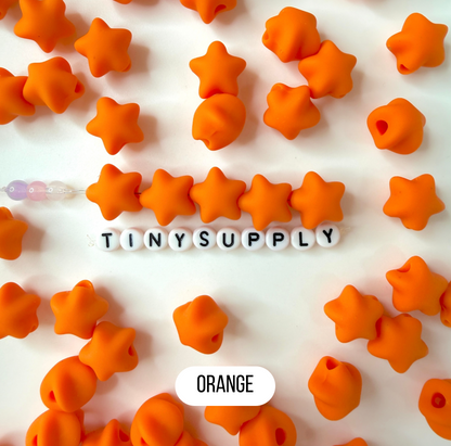 Chunky 14MM Pastel Macaron Puffy Candy Star Acrylic Spacer Beads