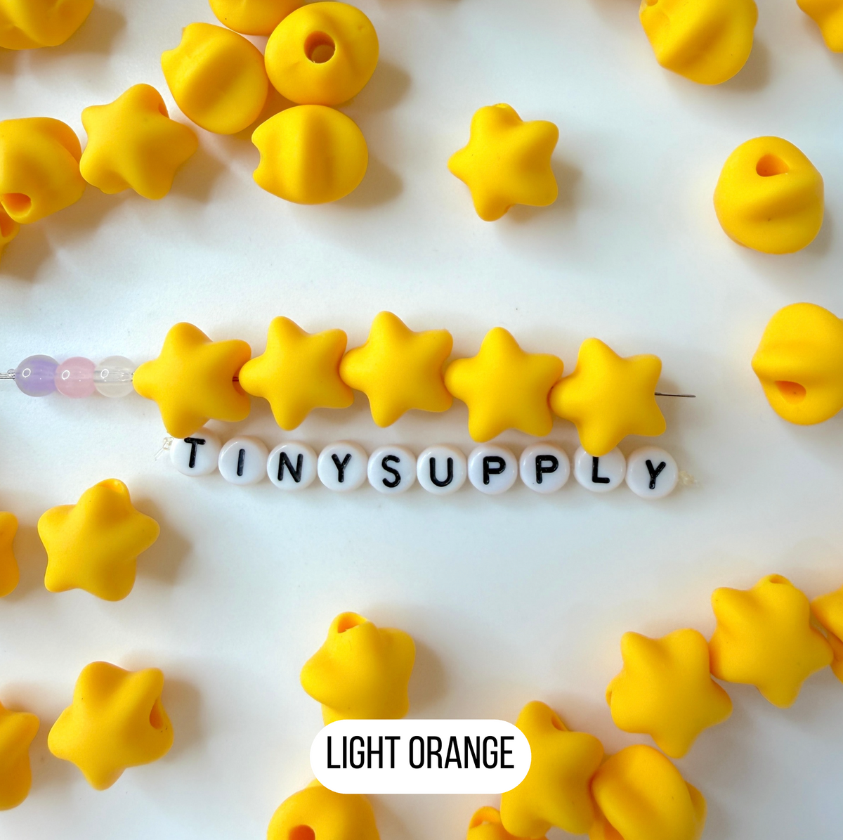 Chunky 14MM Pastel Macaron Puffy Candy Star Acrylic Spacer Beads