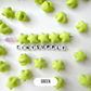 Chunky 14MM Pastel Macaron Puffy Candy Star Acrylic Spacer Beads