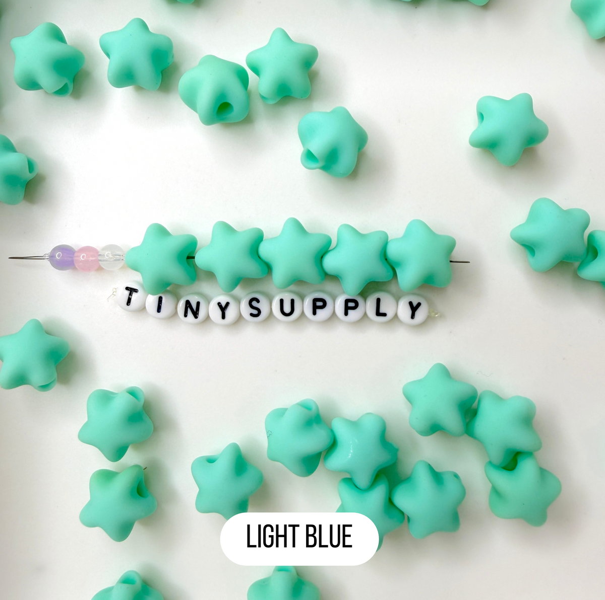 Chunky 14MM Pastel Macaron Puffy Candy Star Acrylic Spacer Beads