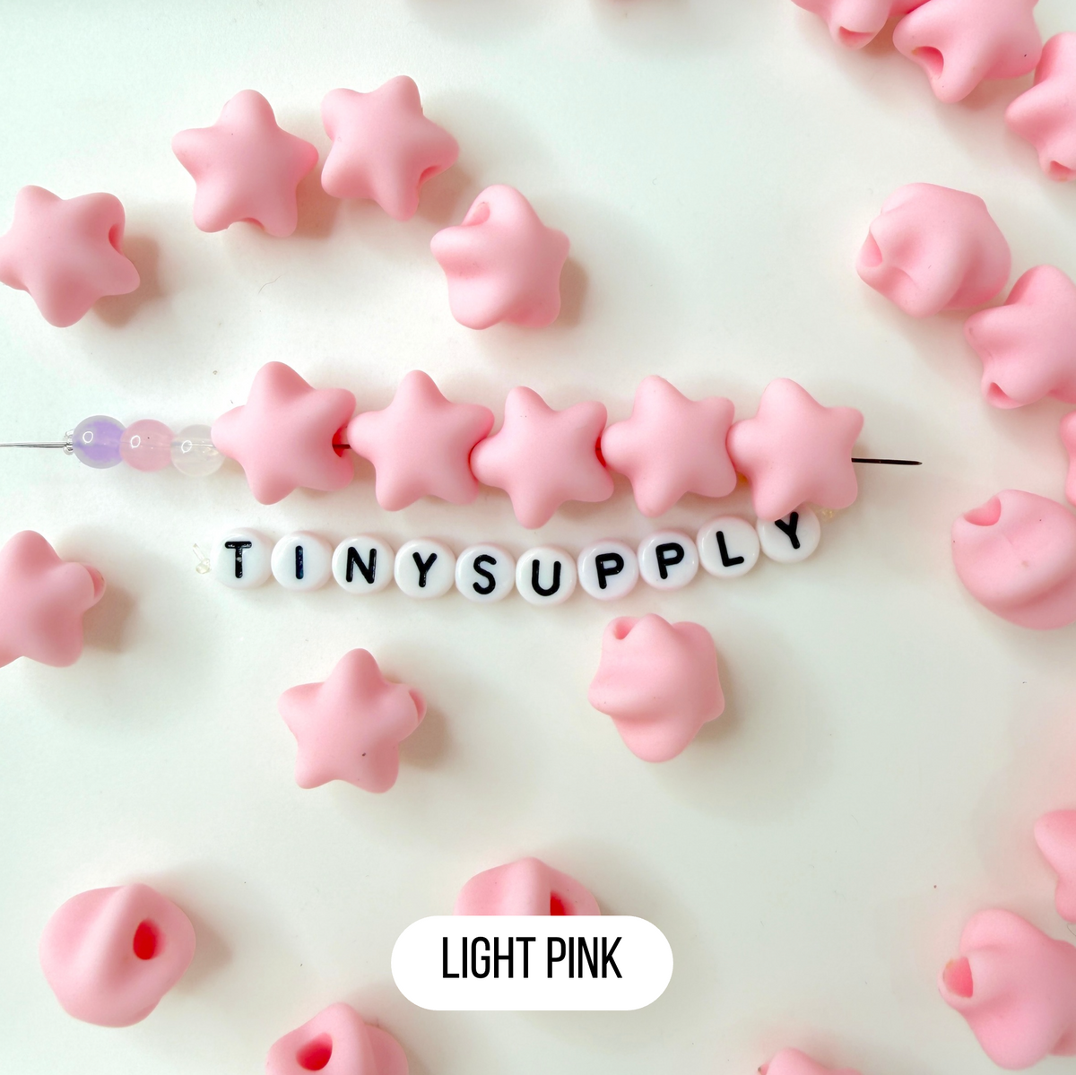 Chunky 14MM Pastel Macaron Puffy Candy Star Acrylic Spacer Beads