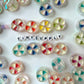 Chunky Iridescent Mixed Color Peppermint Acrylic Bead (21x9mm)