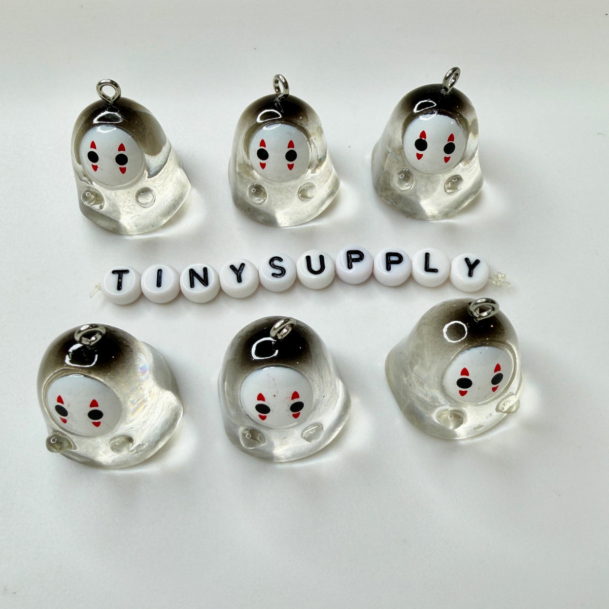 Resin Ancient Skull and Ghost, Halloween Themed Resin Charms