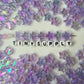 10MM Light Purple AB Transparent Acrylic Star Spacer Beads