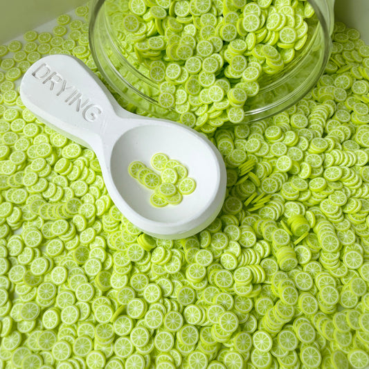 5MM Light Green Limes, Fruit Themed Polymer Clay Sprinkle (NOT EDIBLE) D58-30