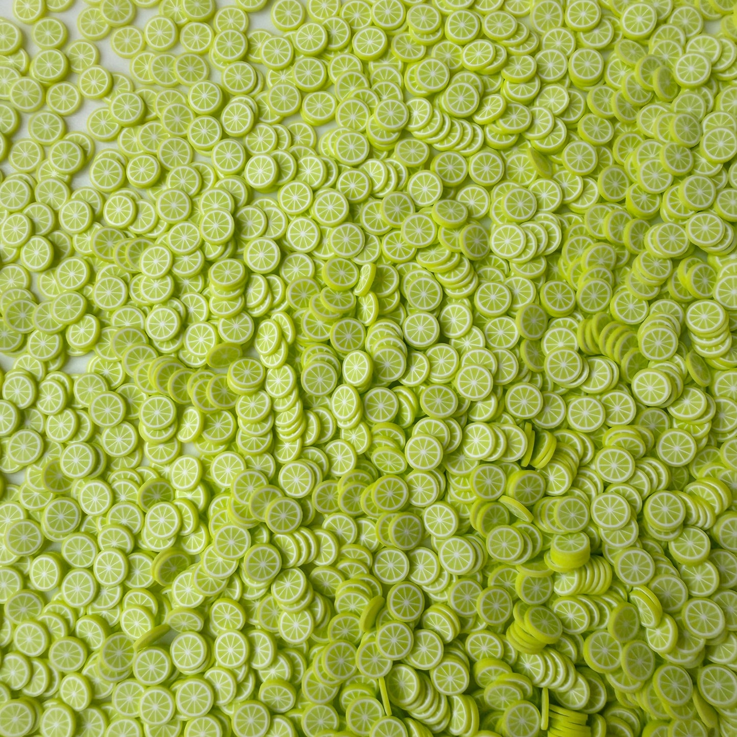 5MM Light Green Limes, Fruit Themed Polymer Clay Sprinkle (NOT EDIBLE) D58-30