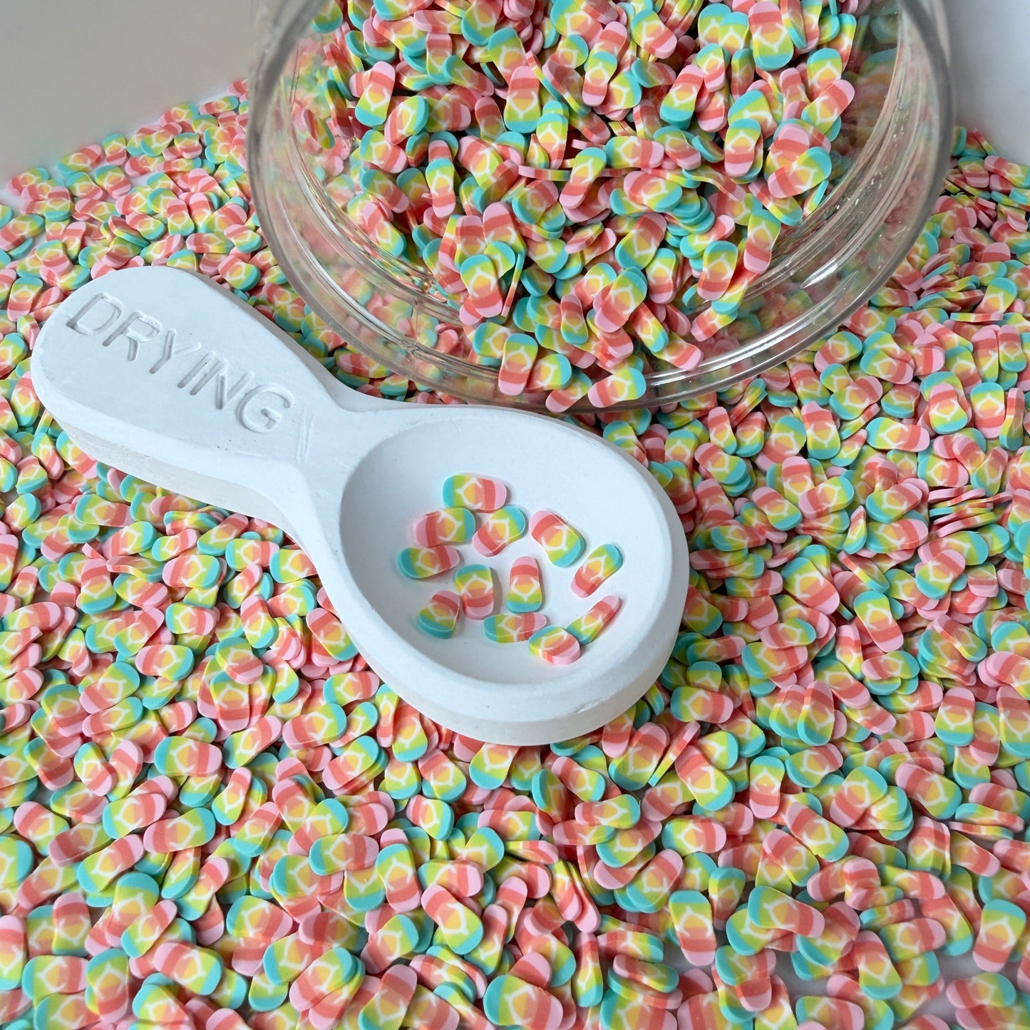 5MM Rainbow Flip Flop Polymer Clay Sprinkle (NOT EDIBLE) D58-06