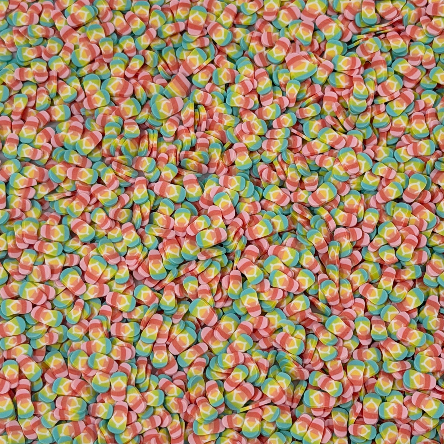 5MM Rainbow Flip Flop Polymer Clay Sprinkle (NOT EDIBLE) D58-06