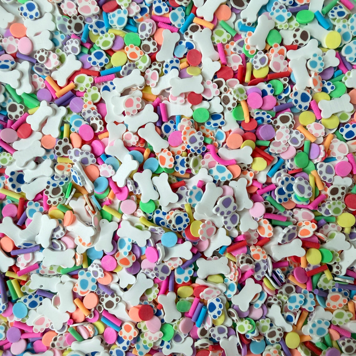 Dog Bone Party Polymer Clay Sprinkle Mix (NOT EDIBLE) D58-05