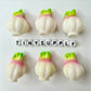 Resin Vegetable Charms, Red Pepper, Yellow Pepper, Garlic, Food Themed Crafts