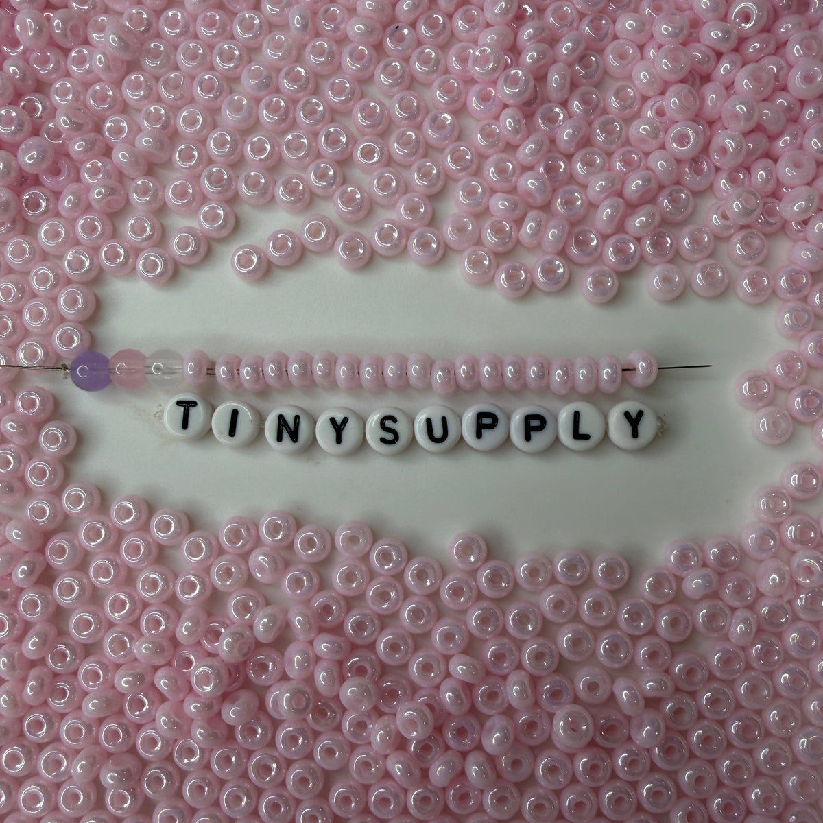 5MM Pearlescent Pastel Pink, Donut Glass Seed Bead (MK323-01)