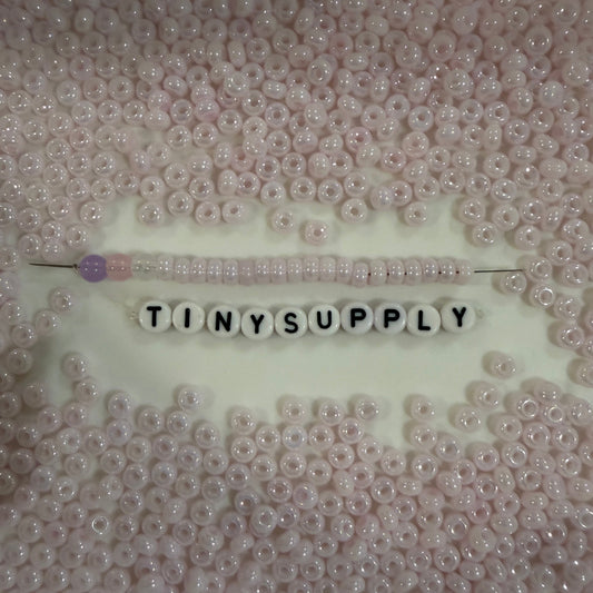 5MM Pearlescent Pastel Light Pink, Donut Glass Seed Bead (MK323-03)