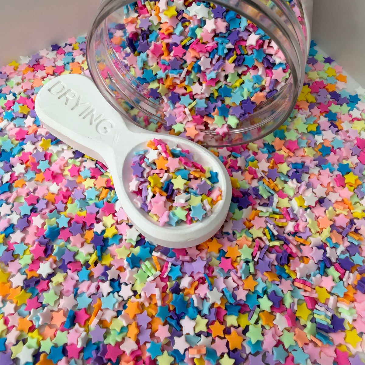 5MM Rainbow Mix Star V2 Polymer Clay Sprinkle Mix (NOT EDIBLE) D55-24