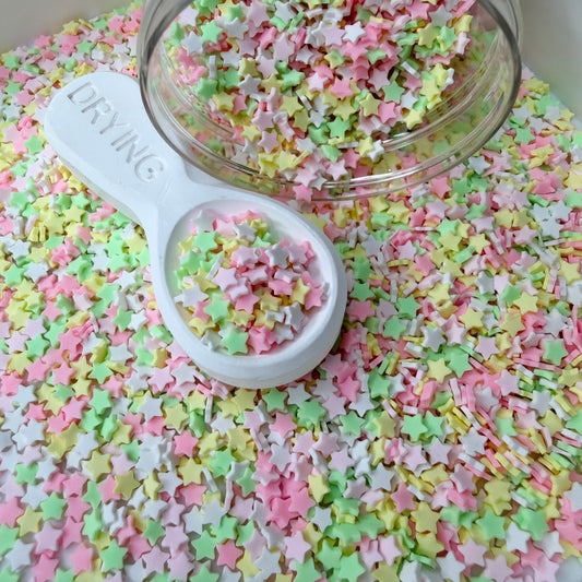 5MM Pink Green Yellow Star V2 Polymer Clay Sprinkle Mix (NOT EDIBLE) D55-23