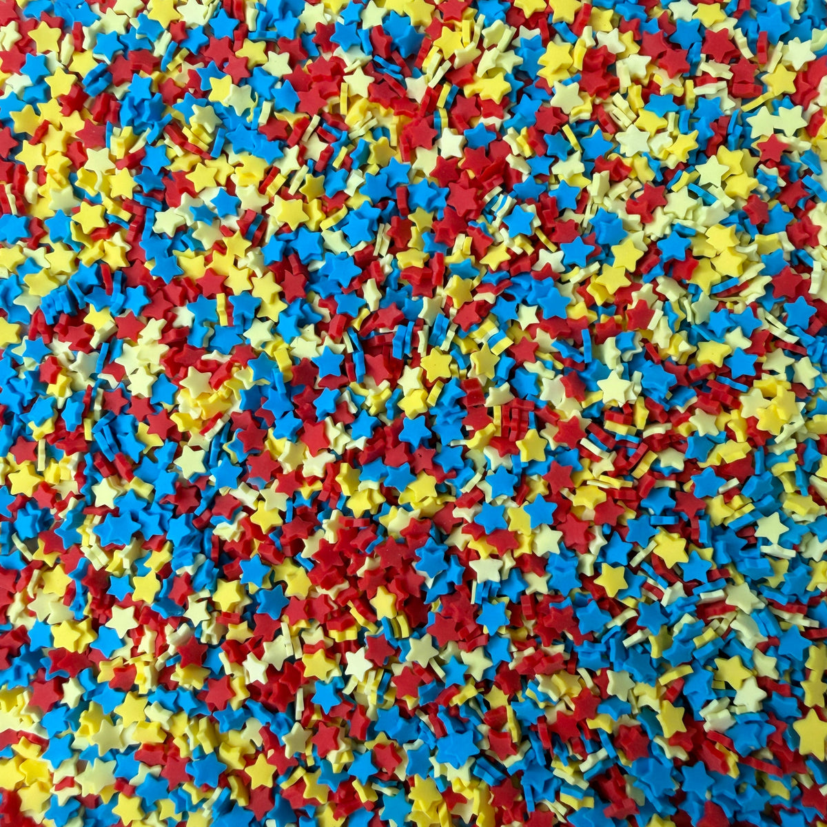 5MM Red Blue Yellow Star V2 Polymer Clay Sprinkle Mix (NOT EDIBLE) D55-22