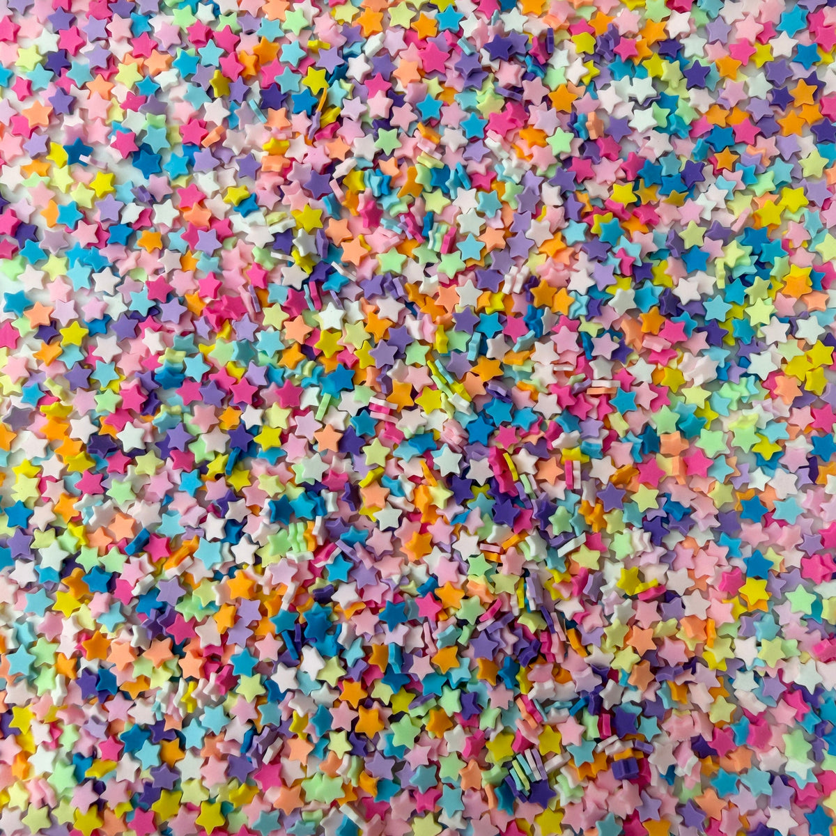 5MM Rainbow Mix Star V2 Polymer Clay Sprinkle Mix (NOT EDIBLE) D55-24