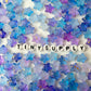 10MM Blue Purple Galaxy Color Paint Splattered Acrylic Star Beads