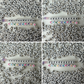 White CUBE Black Letter A-Z Alphabet Individual Beads (6MM)