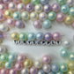 6mm/8mm/10mm/12mm Pearlescent Pastel Macaron Acrylic Beads