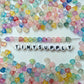 10MM Mixed Color Matte Acrylic Heart Beads