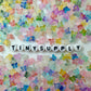 6MM Mixed Color Matte Acrylic Pointy Butterfly Beads