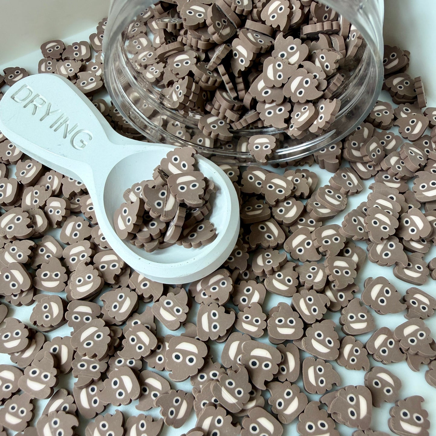 10MM Happy Poop Polymer Clay Sprinkle (NOT EDIBLE) D52-29
