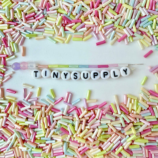 7mm x 2mm Macaron Colors, Round Tube Glass Seed Beads (D54-03)