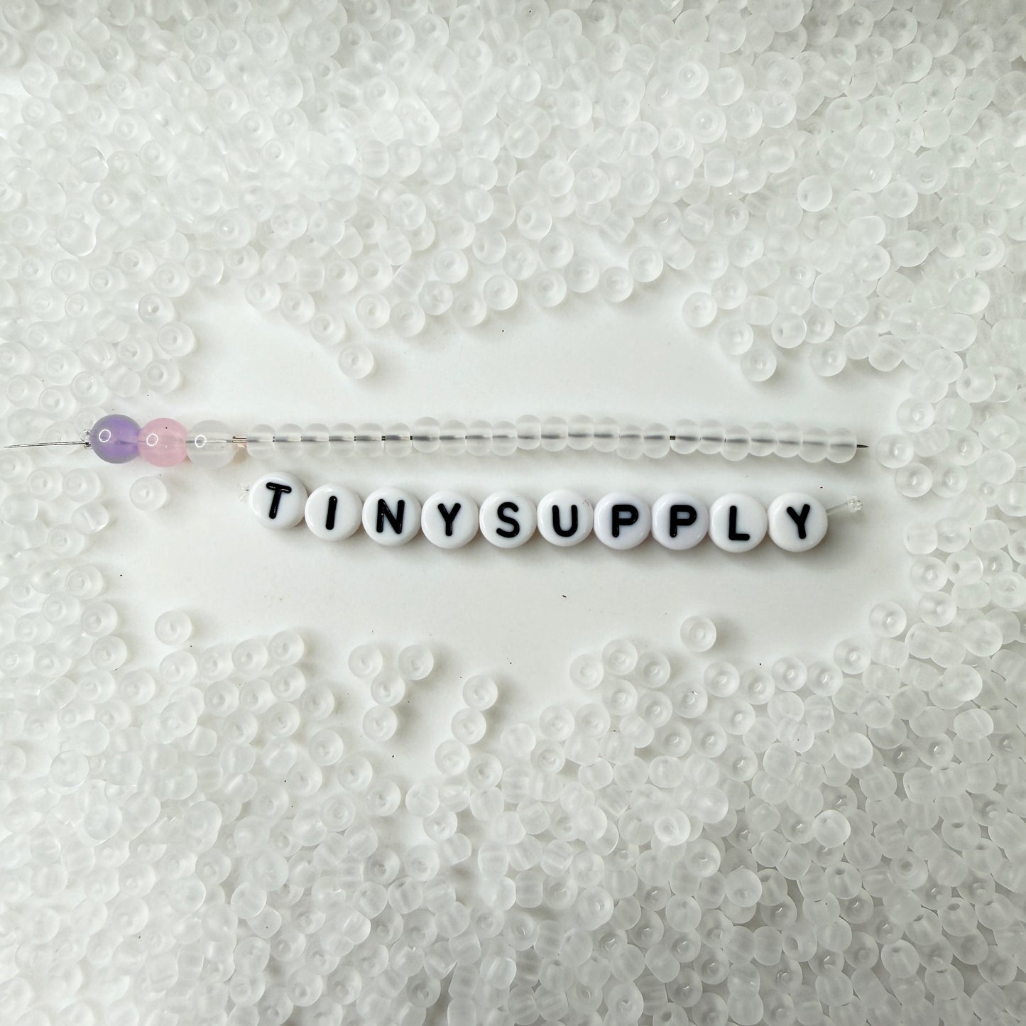4MM Frosted White Seed Beads (T007-12A)