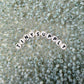 4MM 6/0 Imitation Cat Eye Seed Bead-Dark Gray (02A-09)