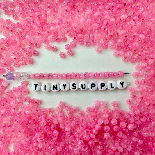 4MM 6/0 Imitation Cat Eye Seed Bead-Flamingo (02A-07)